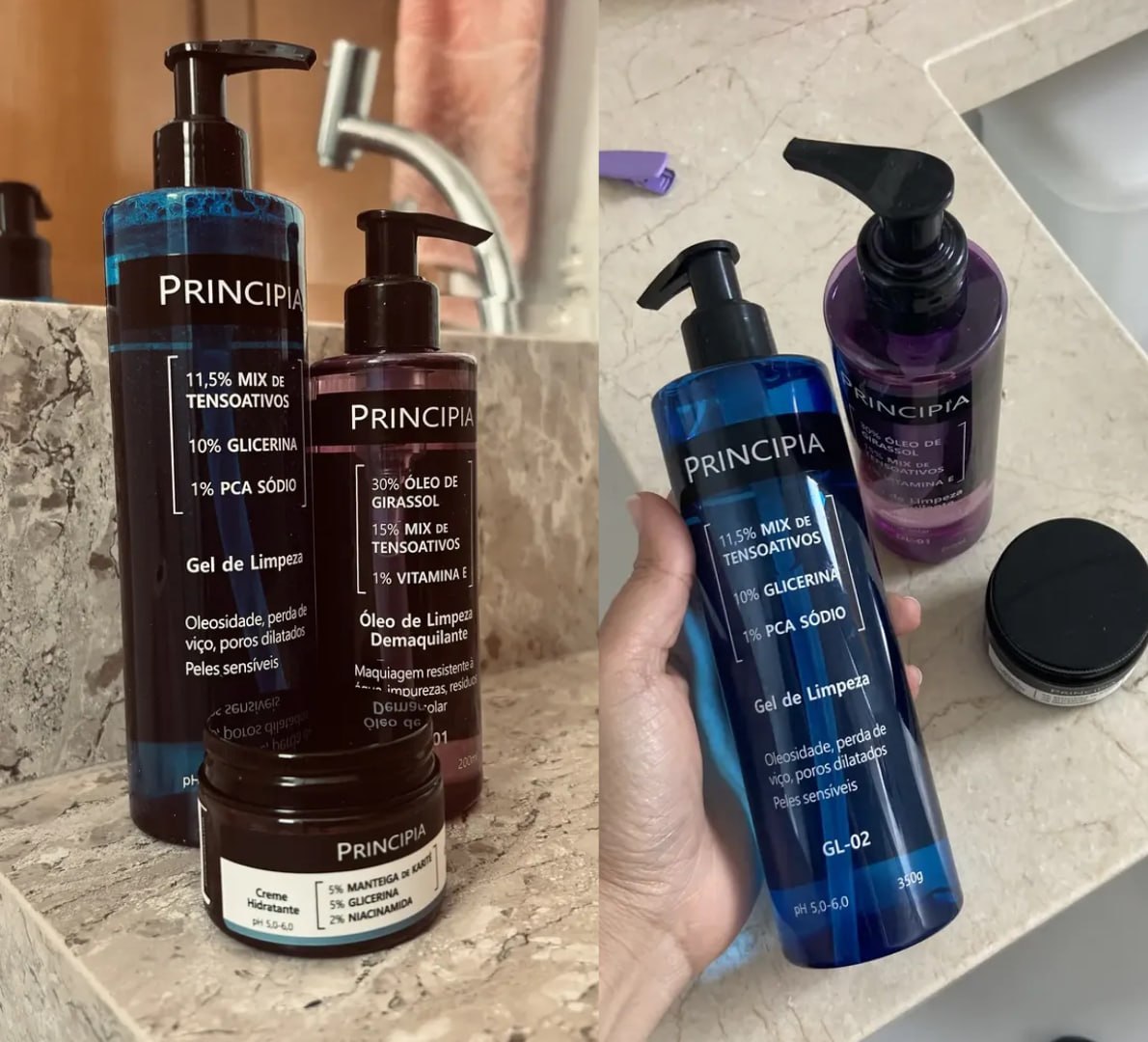 🧴 Principia Kit Limpeza E Hidratação (Ch-01 + Ol-01 + Gl-02)