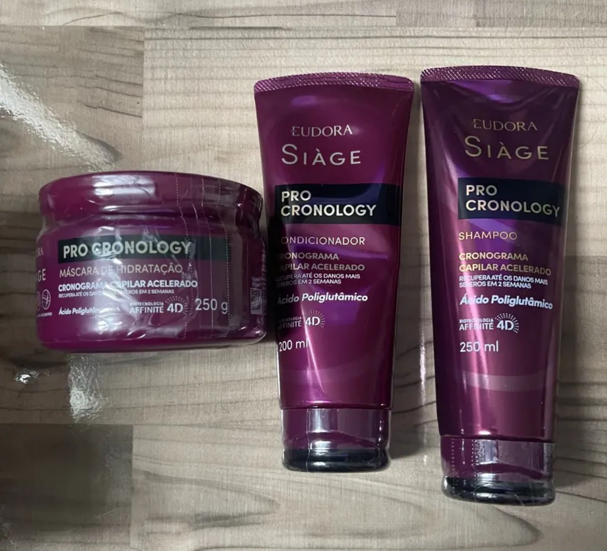 ✨ Eudora Siàge Pro Cronology Kit (Shampoo, Condicionador e Máscara)