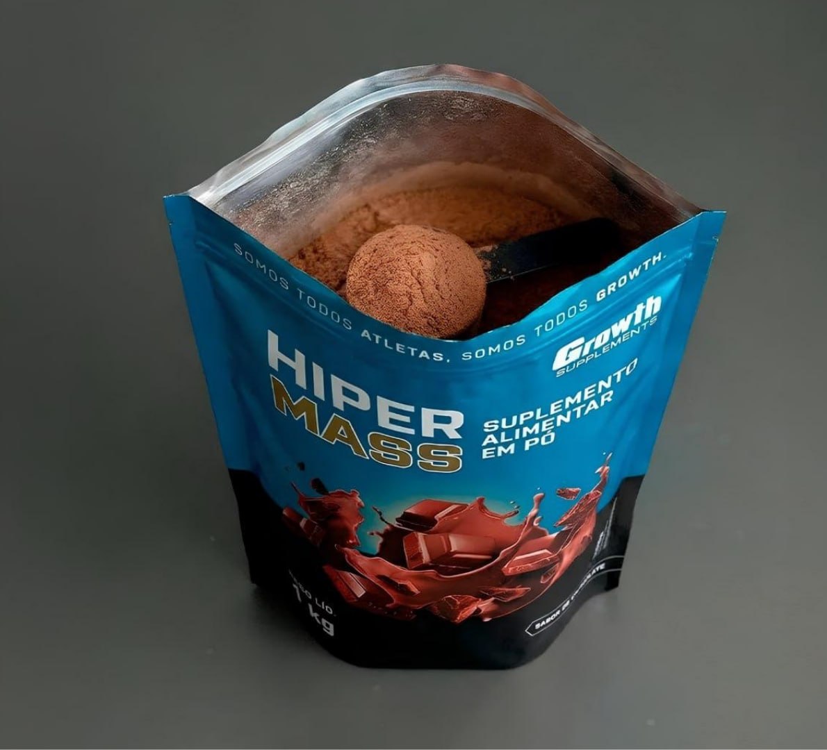 🦾 Hiper Mass 1kg Growth Supplements - Sabor Chocolate