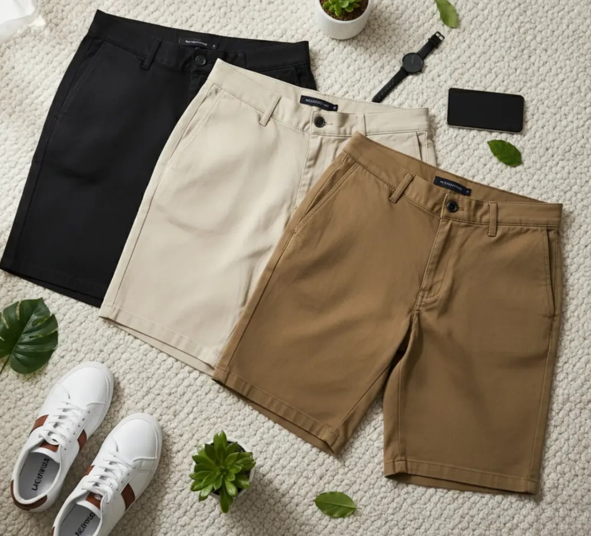 🩳 Kit 3 Bermudas Masculina Sarja Jeans Lisa