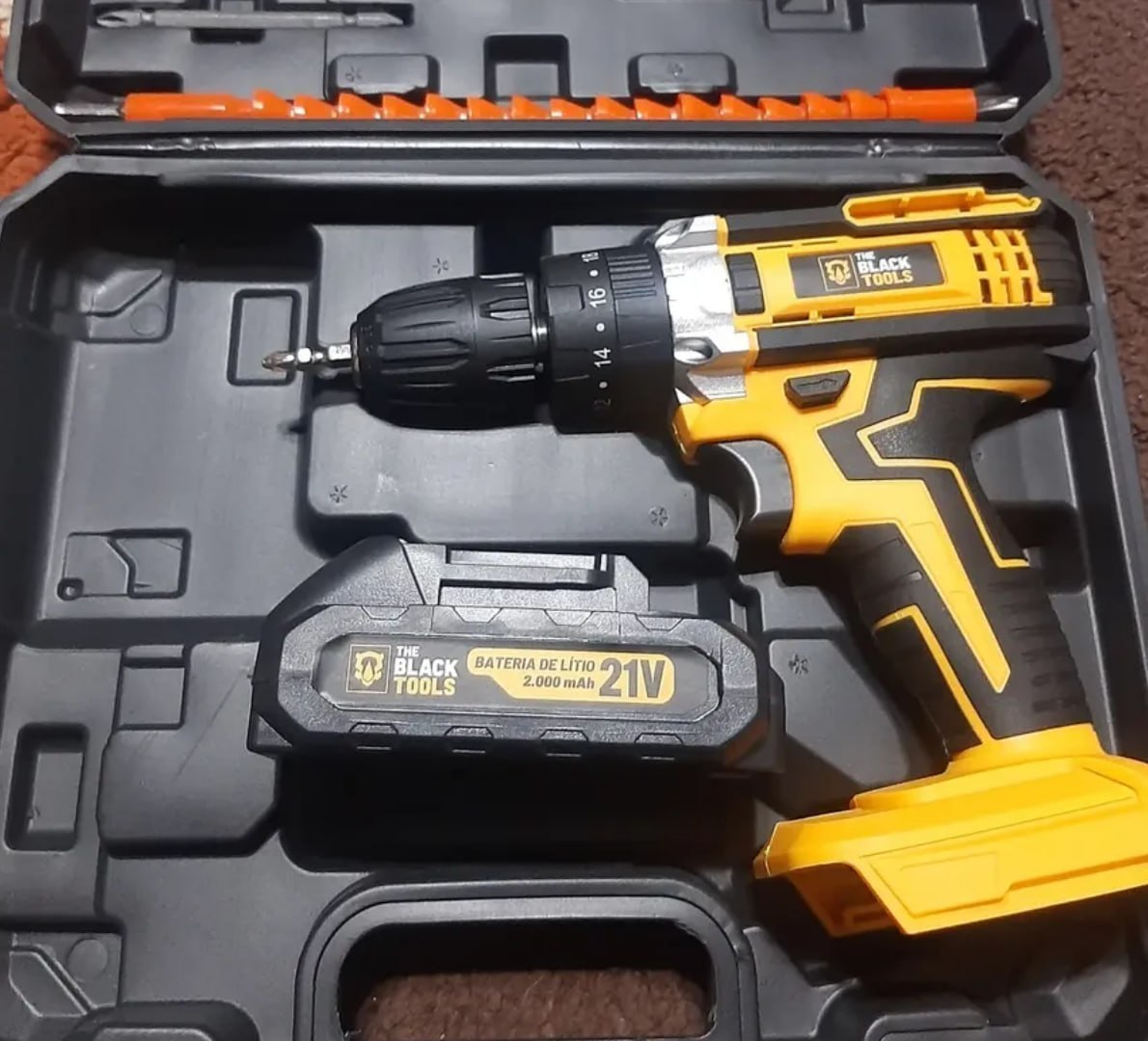 🧰 Parafusadeira e Furadeira Impacto The Black Tools 3/8