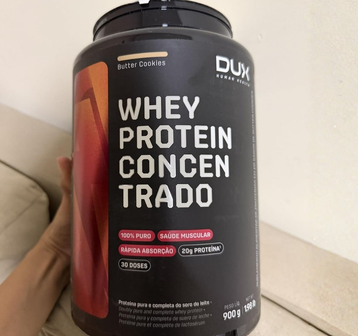 💪 Whey Protein Concentrado 900g Butter Cookies - Dux Human Health