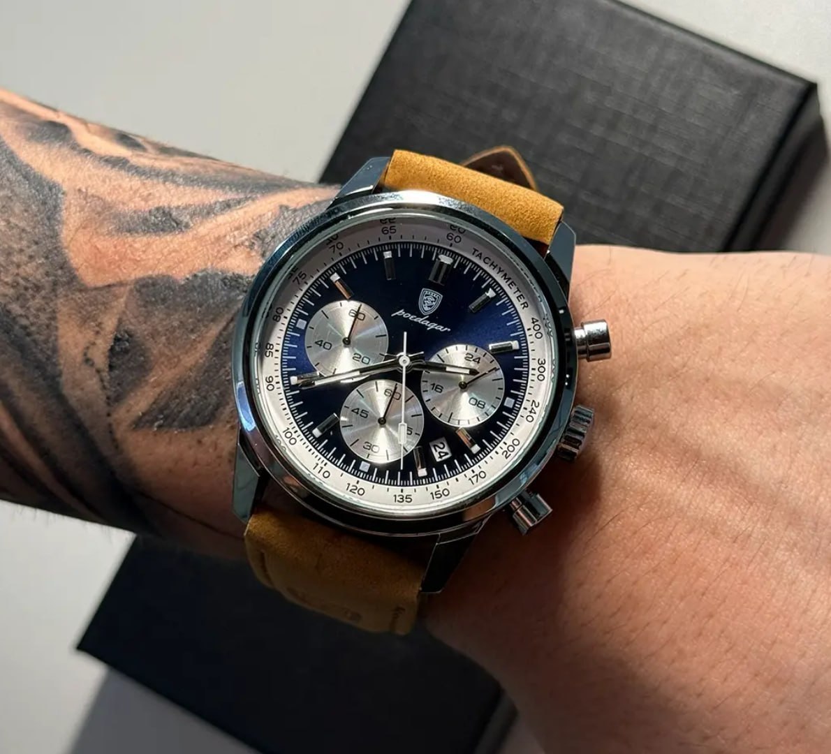 ⌚️ Relógio Poedagar Pulseira em Couro