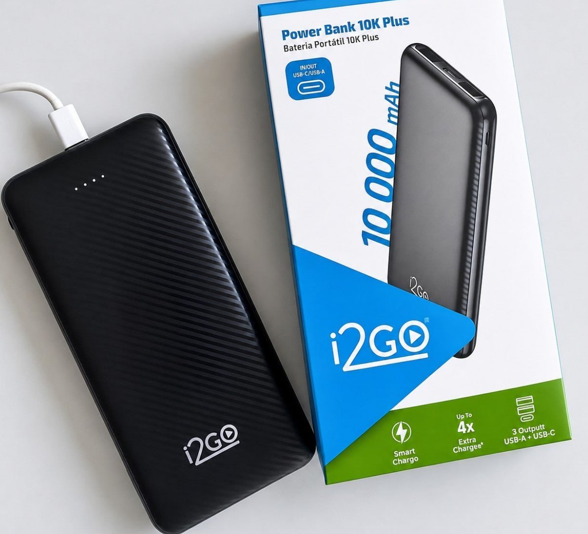 ⚡️ Carregador Portátil Power Bank I2GO 10.000mAh