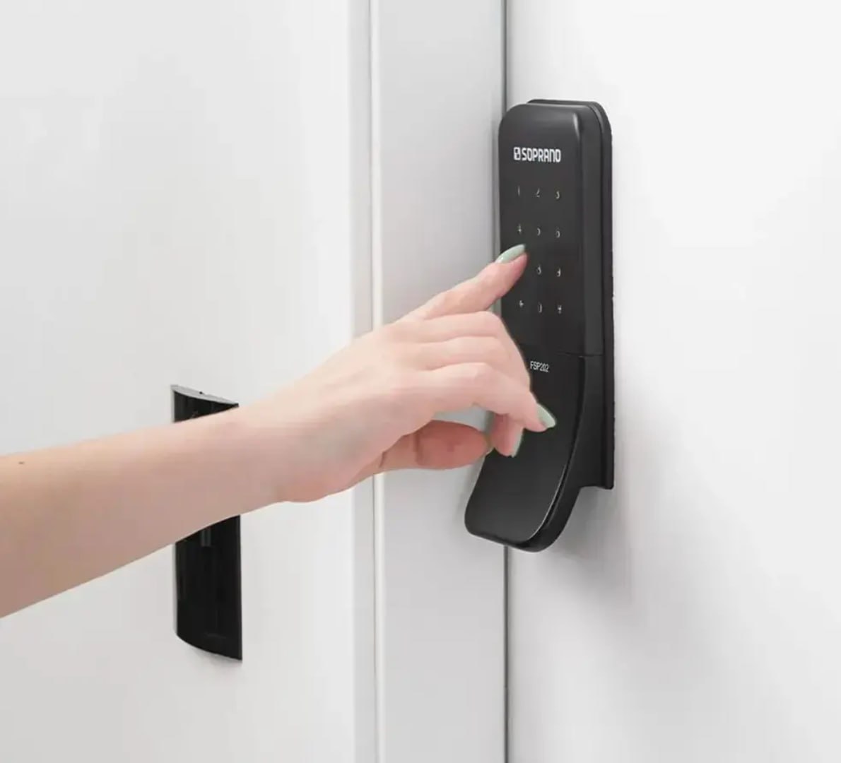 🔒 Fechadura Digital De Sobrepor Puxador FSP202 - Soprano