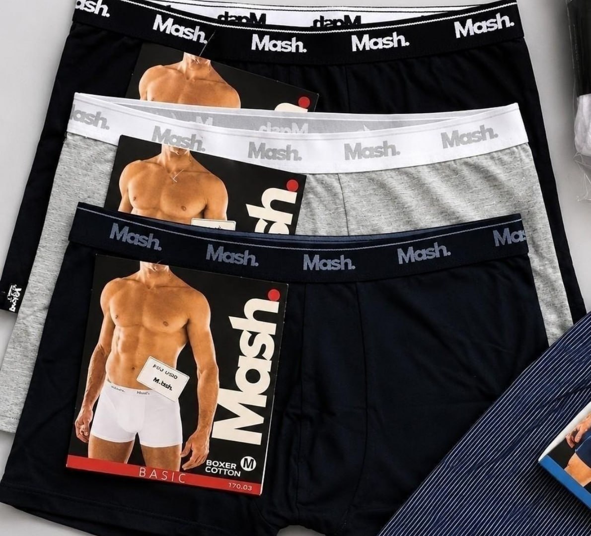 🩲 Kit 10 Cuecas Mash Boxer Algodão