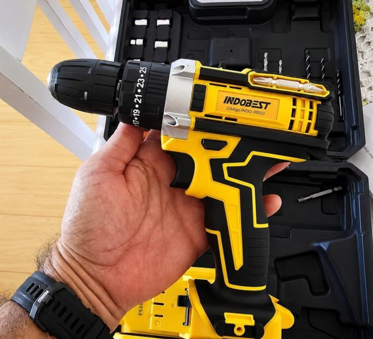 🧰 Parafusadeira Furadeira Sem Fio 2 Baterias 340w 1550 RPM