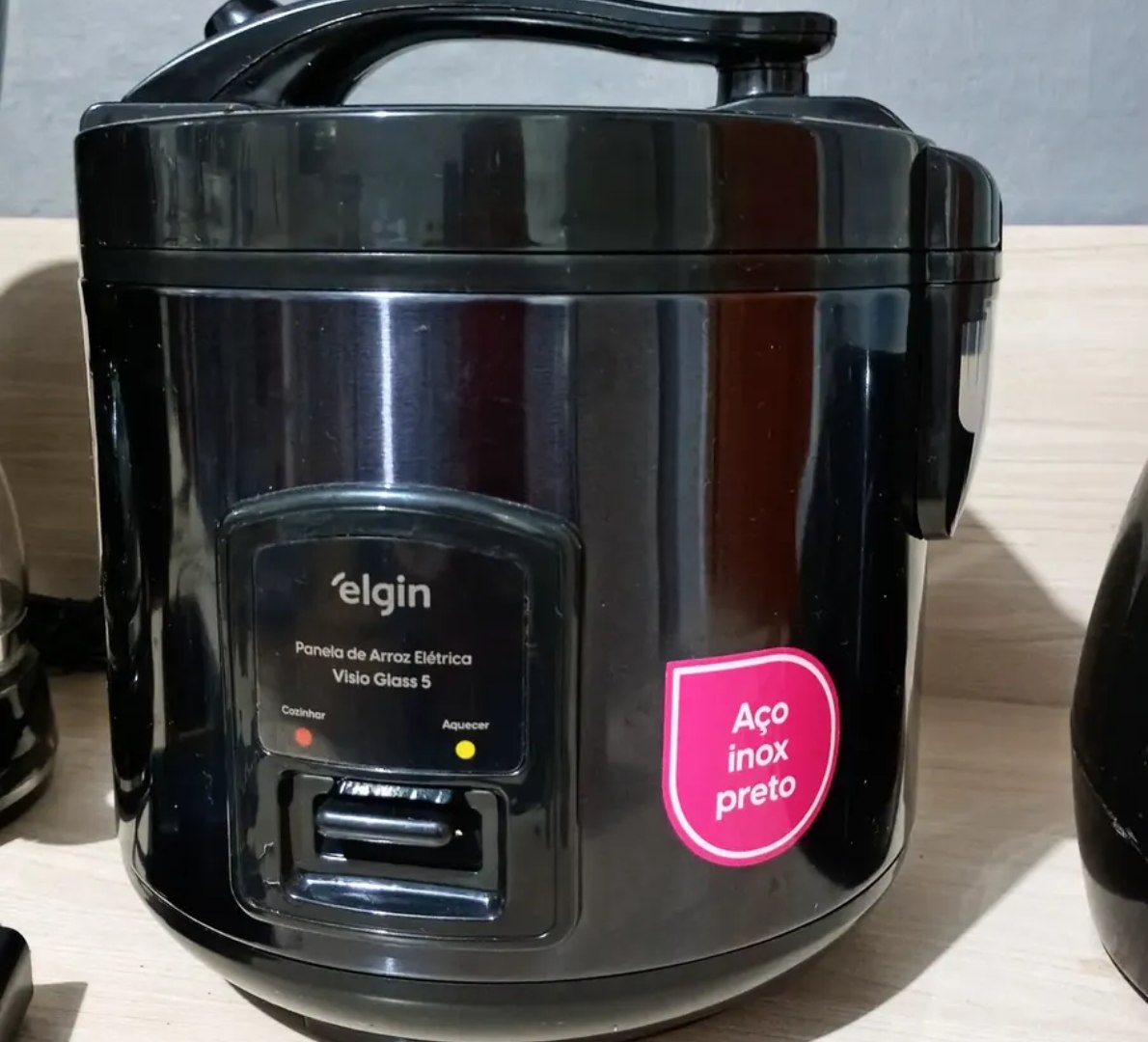 🍚 Panela De Arroz Elétrica 5 Xícaras Elgin Visio Glass 400W