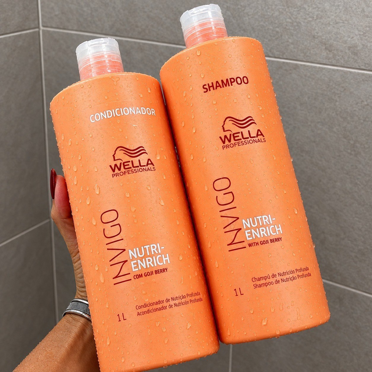 🧴 Kit Wella Professionals Invigo Enrich Shampoo 1L + Condicionador 1L