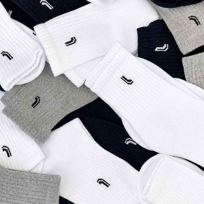 🧦 Kit 10 Pares Meias Lupo Cano Médio Algodão