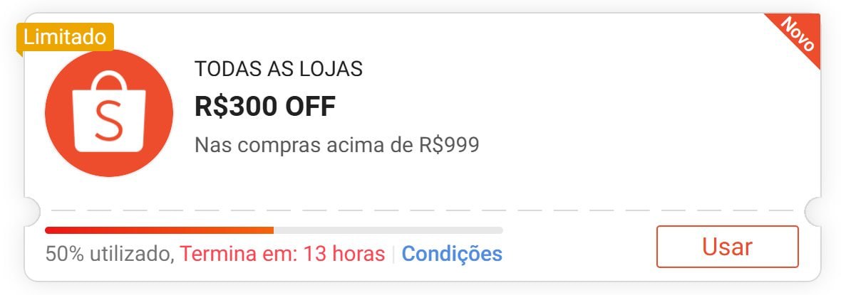 🎟 CUPOM: SHOPEE300AF