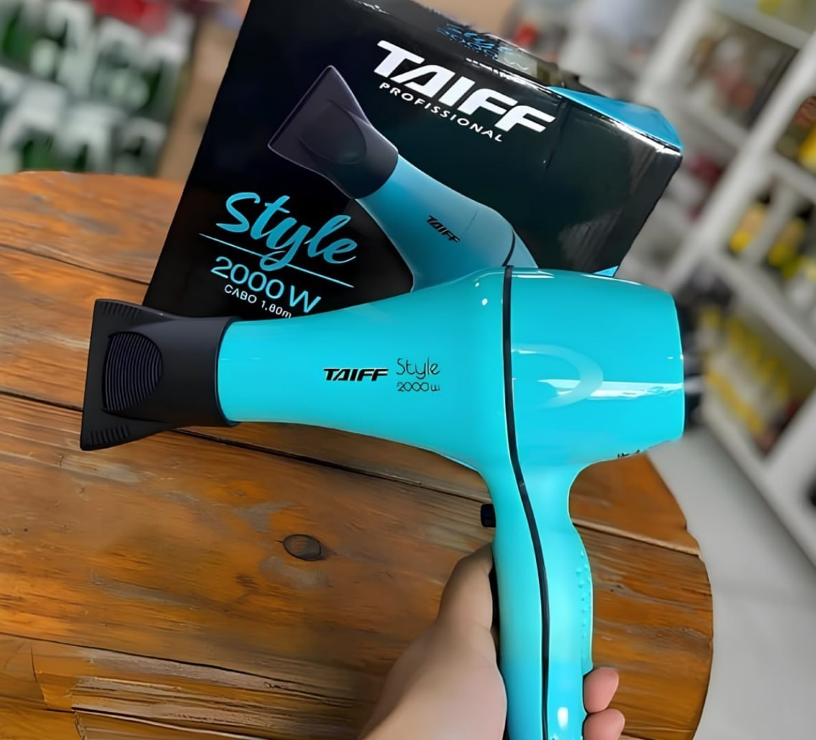 👩 Secador de Cabelos Style Azul Tiffany 2000w Taiff 127V