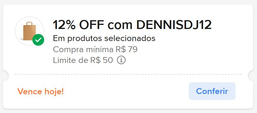 🎟 CUPOM: DENNISDJ12
