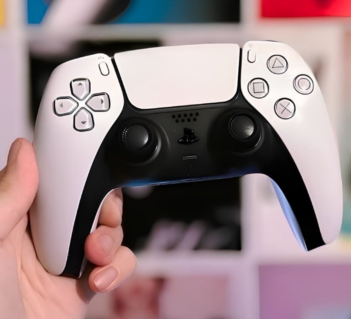 🎮 Controle Joystick Sem Fio Sony Playstation Dualsense Branco