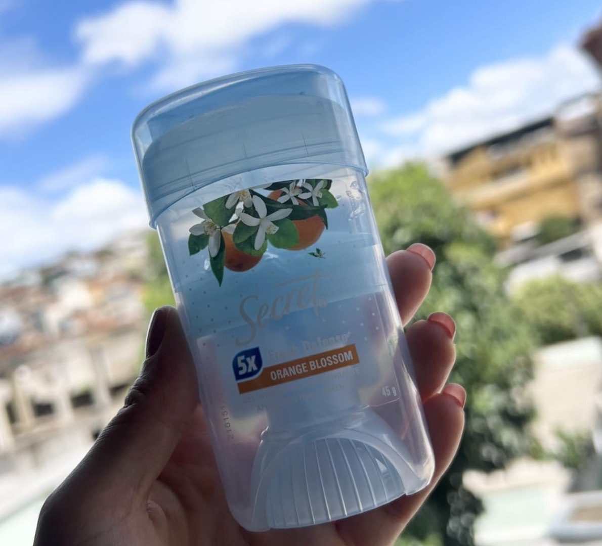 🍊 Secret Desodorante Antitranspirante em Gel Flor de Laranjeira 45g