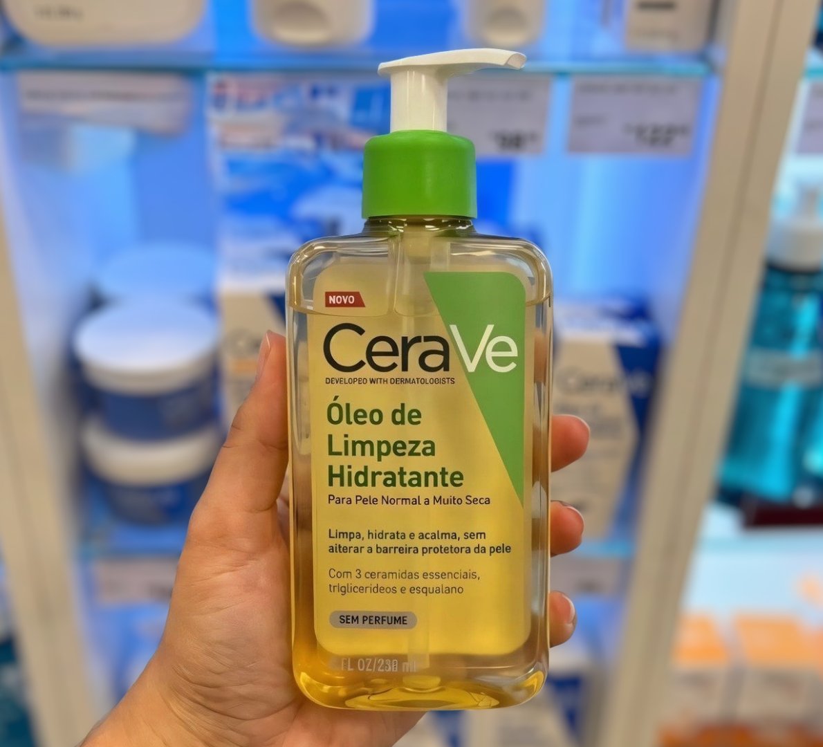 🫧 Óleo de Limpeza Cerave Hidratante para Pele Normal a Seca e Atópica 236mL