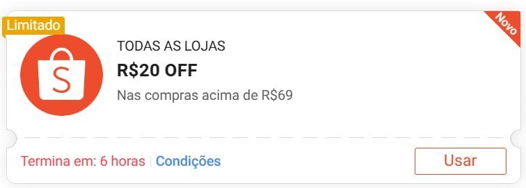 🚨 NOVO CUPOM SHOPEE