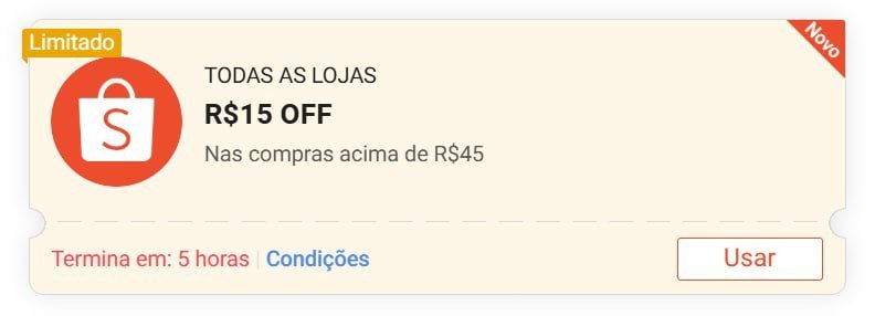 🚨 NOVO CUPOM SHOPEE