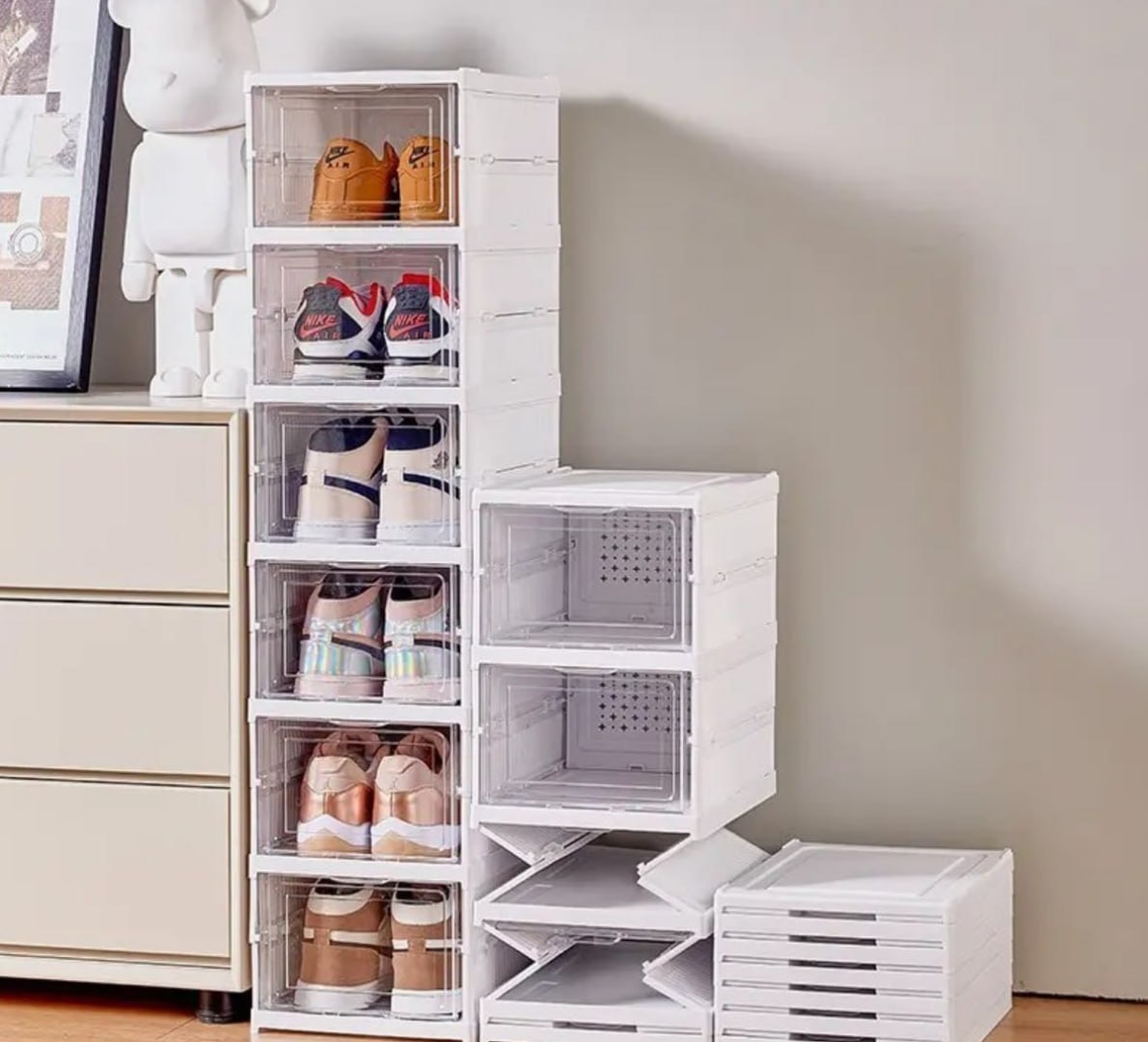 🗄 Sapateira Organizador Sapatos Empilhável Vertical 6 Andares