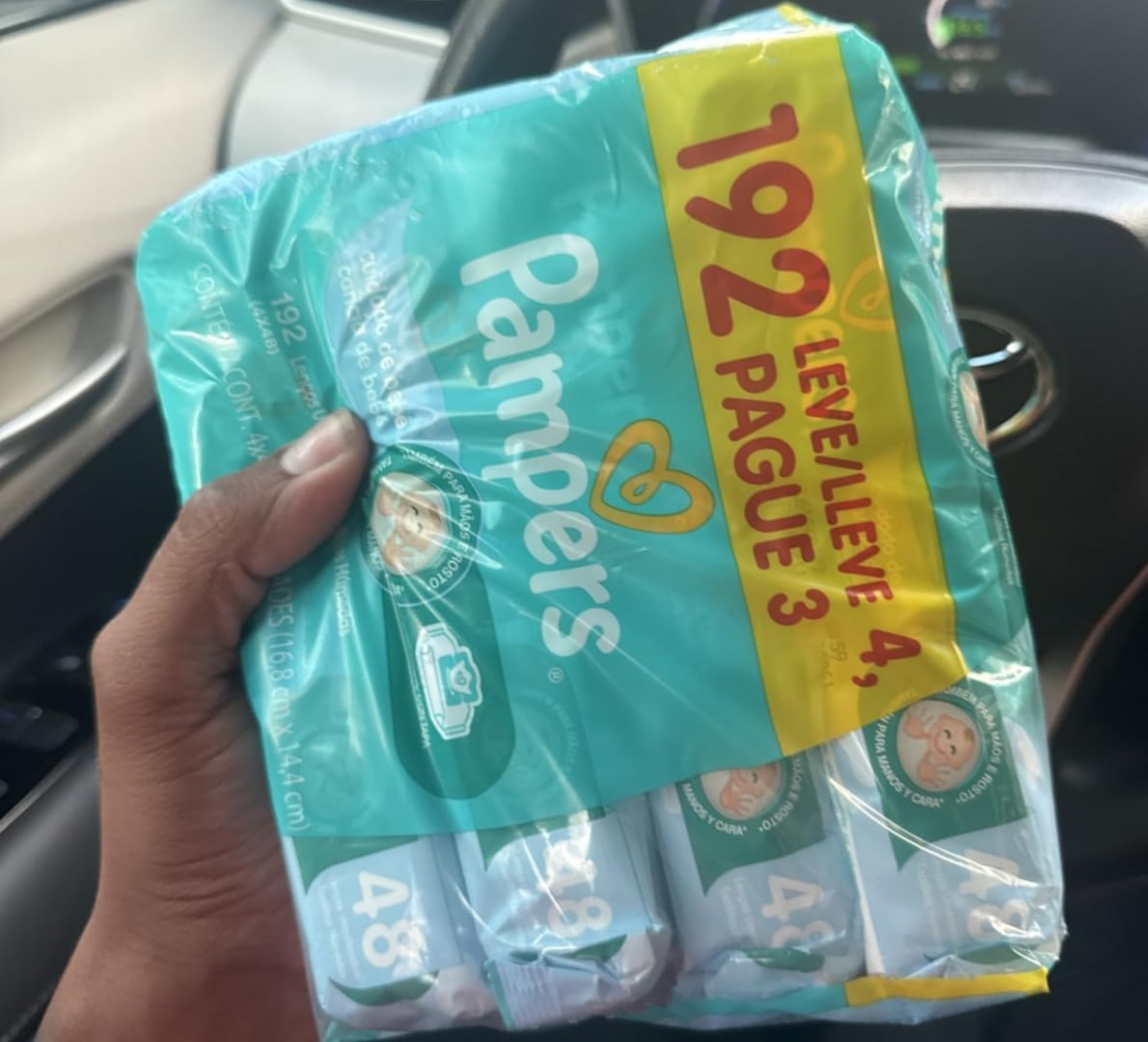 👶 Lenços Umedecidos Pampers Cuidado de Bebê 192 Unidades