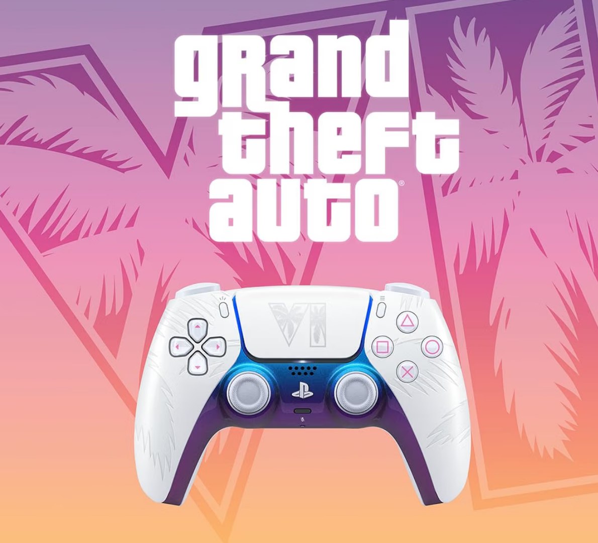 š® Controle sem fio DualSense Branco ā Edição limitada do Grand Theft Auto VI