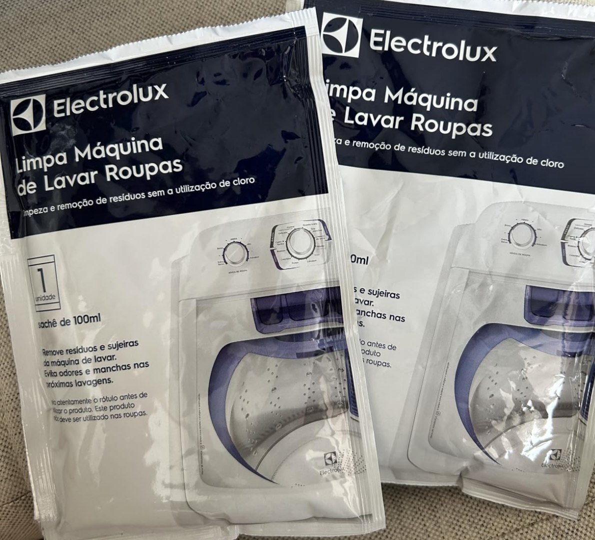 ✅ Kit com 2 Limpa Máquina de Lavar Roupas Electrolux