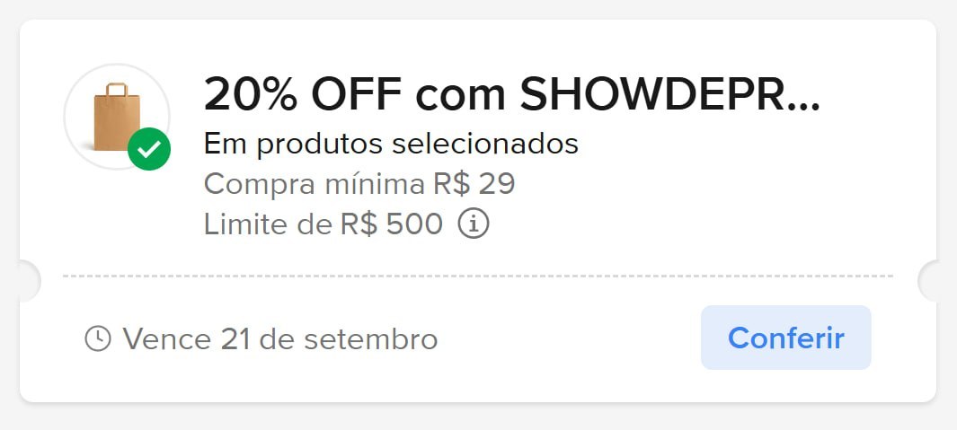 🎟 CUPOM: SHOWDEPROMO