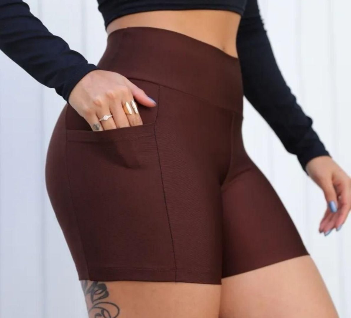 ✅ Shorts Feminino Modelador Com Bolso