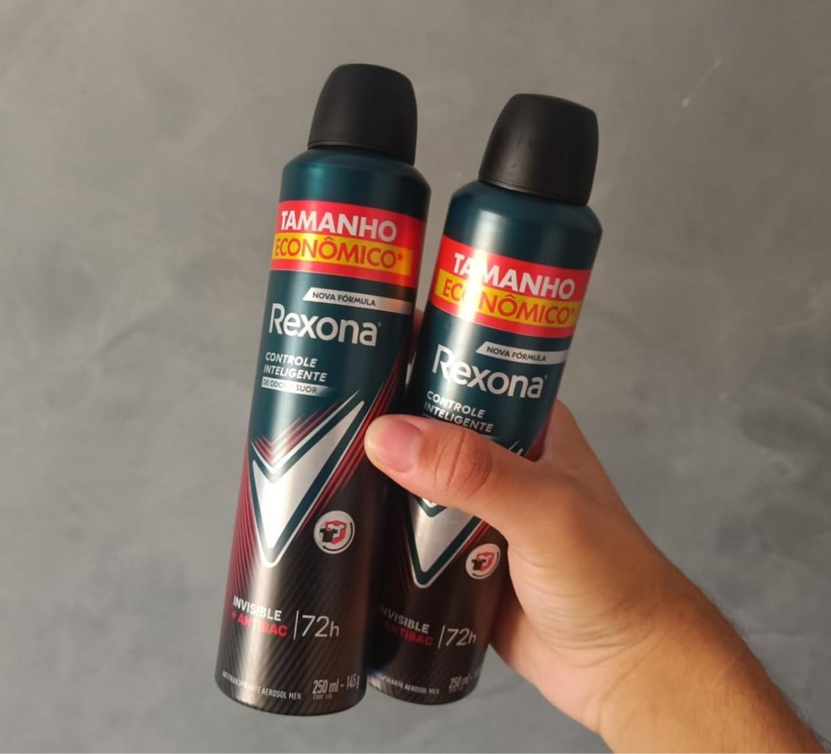 🌬 Rexona Antitranspirante Aerossol Antibacterial e Invisible 250ml