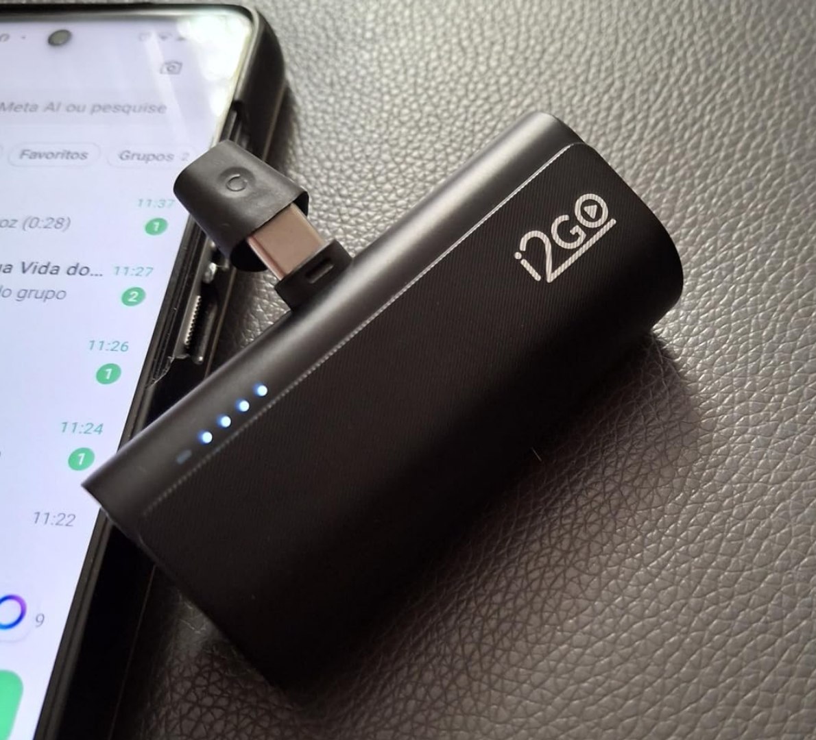 🔋 Carregador Portátil (Power Bank) I2GO 5000mAh Modelo USB-C