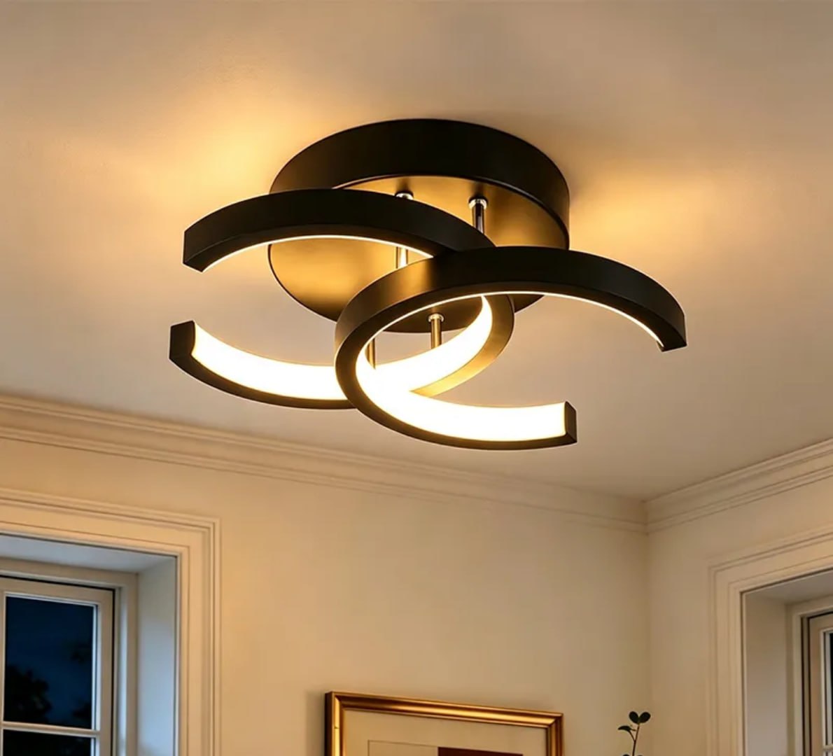 💡 Luminária De Teto Moderna Led 3 Em 1