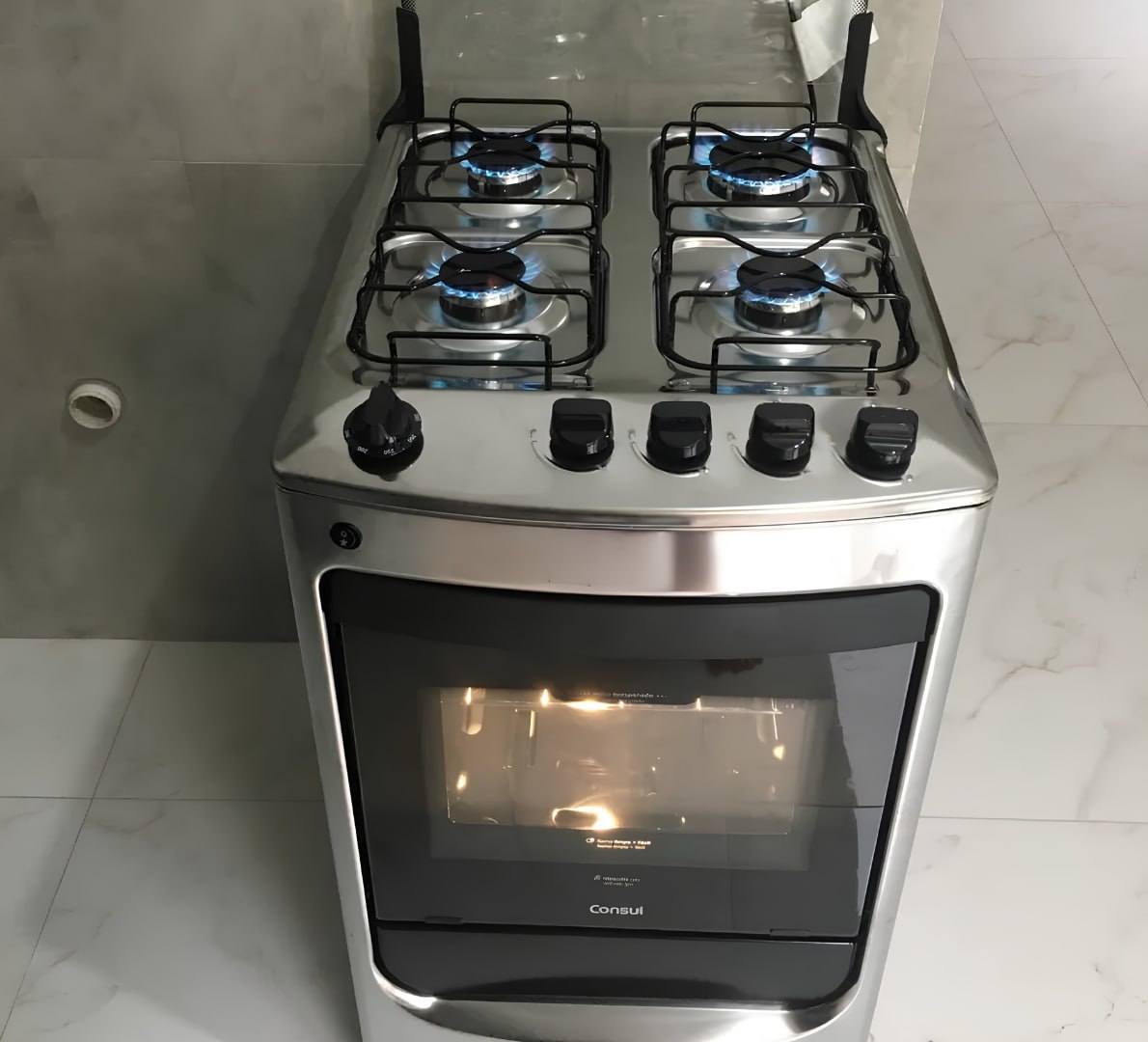 ♨️ Fogão Consul 4 Bocas Automático Inox