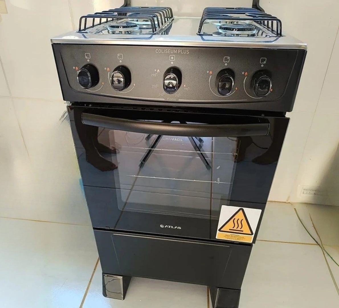 🫕 Fogão 4 Bocas Atlas Mônaco Plus Acendimento Automático Bivolt