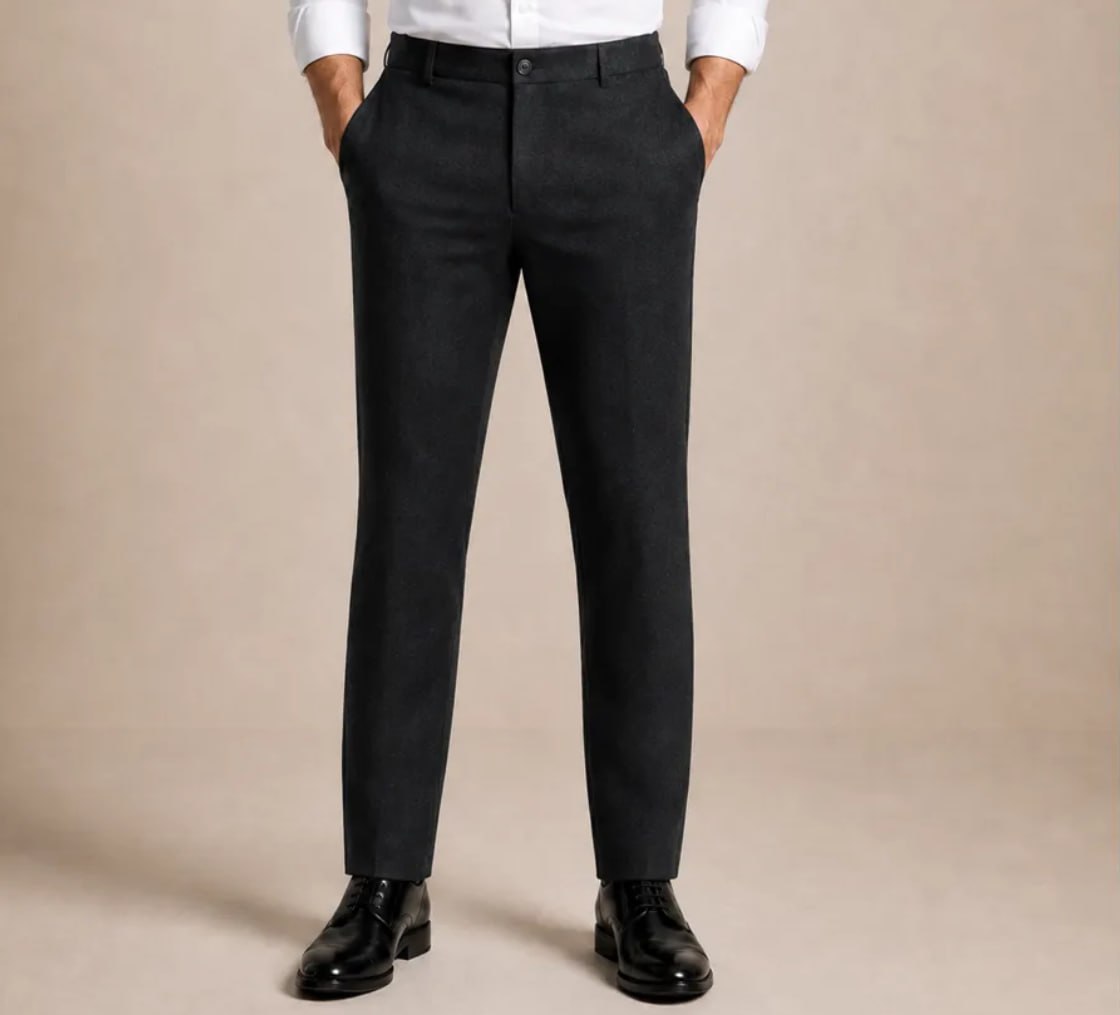 👖 Calça Social Masculina Executivo Em Oxford Premium