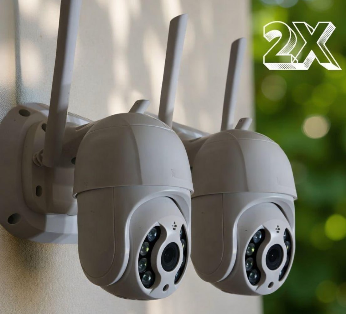 📷 Kit 2 Câmeras Segurança IP WiFi Externa - HW