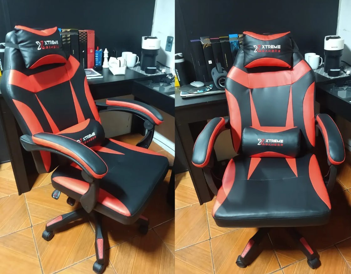 🪑 Cadeira Xtreme Gamers Ergonômica 130º Escritório Reclinável Cor Vermelho
