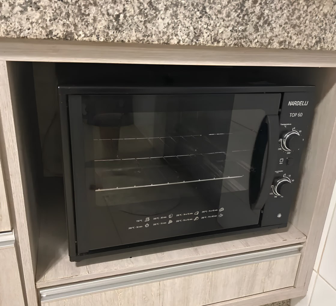 ♨️ Forno Elétrico De Bancada Nardelli Top60 60L Black - 220V