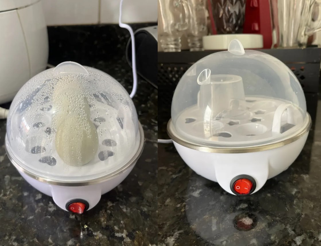 🥚 Cozedor De Ovos Automático Panela A Vapor Elétrica - 127V