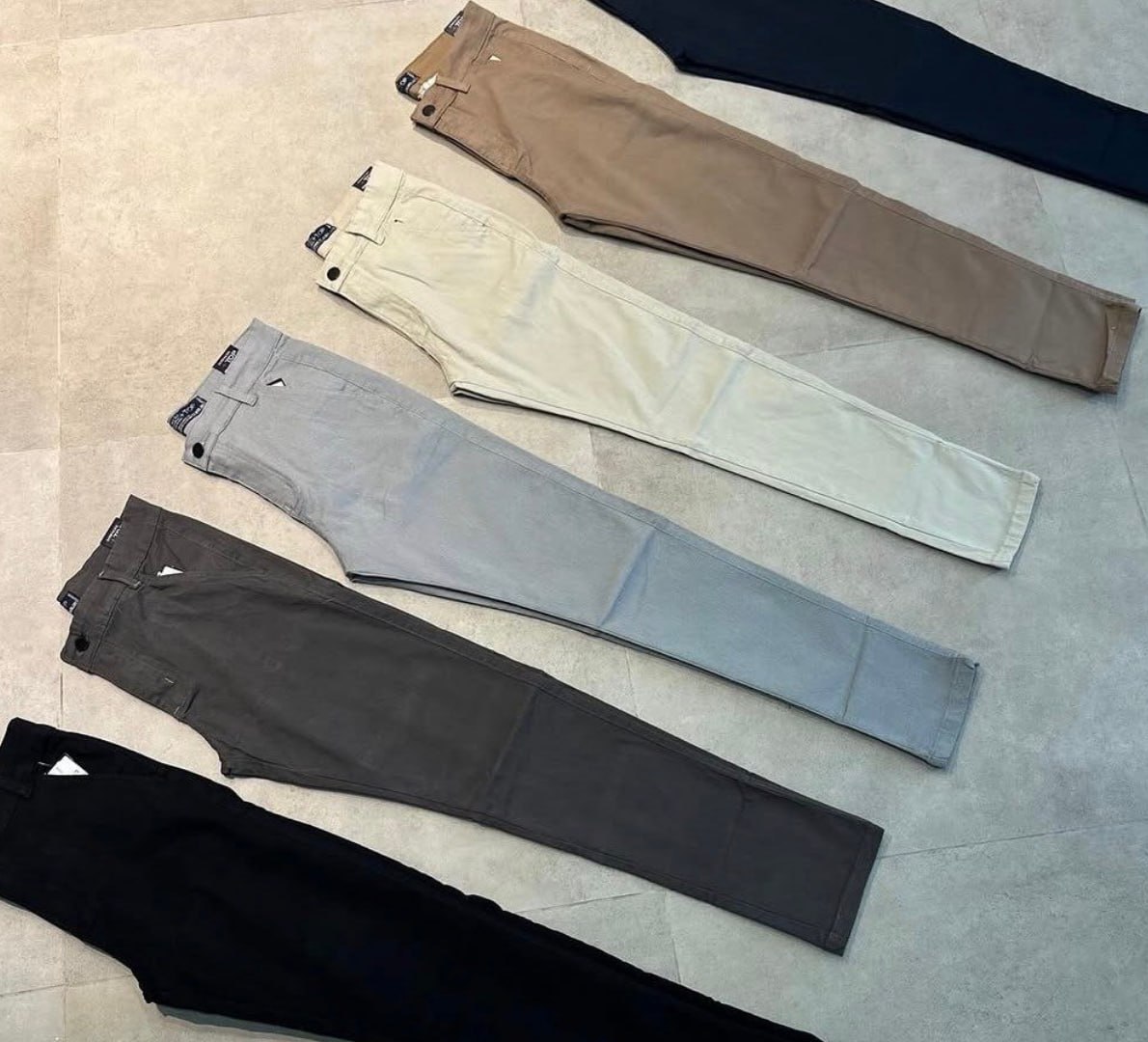 👖 Kit 3 Calças Sarja Slim Alfaitaria