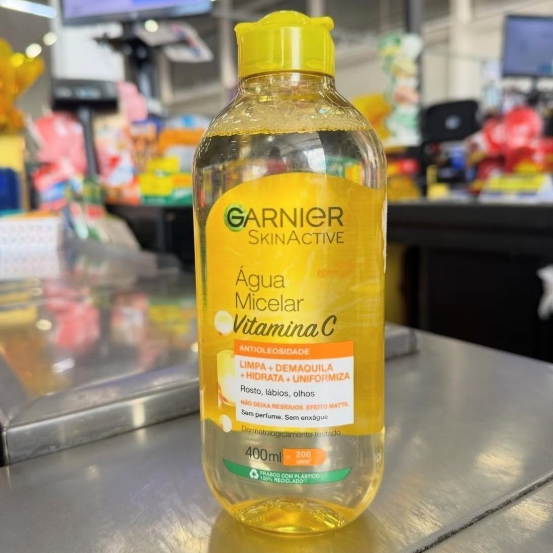 ✅ Água Micelar Antioleosidade com Vitamina C Garnier SkinActive 400ml
