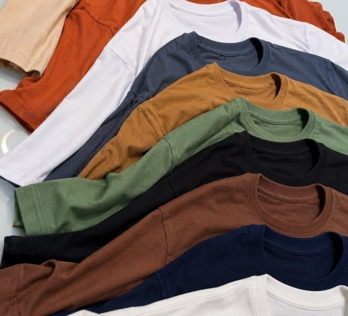 👕 Kit 7 Camisetas Básicas Algodão Fio Premium