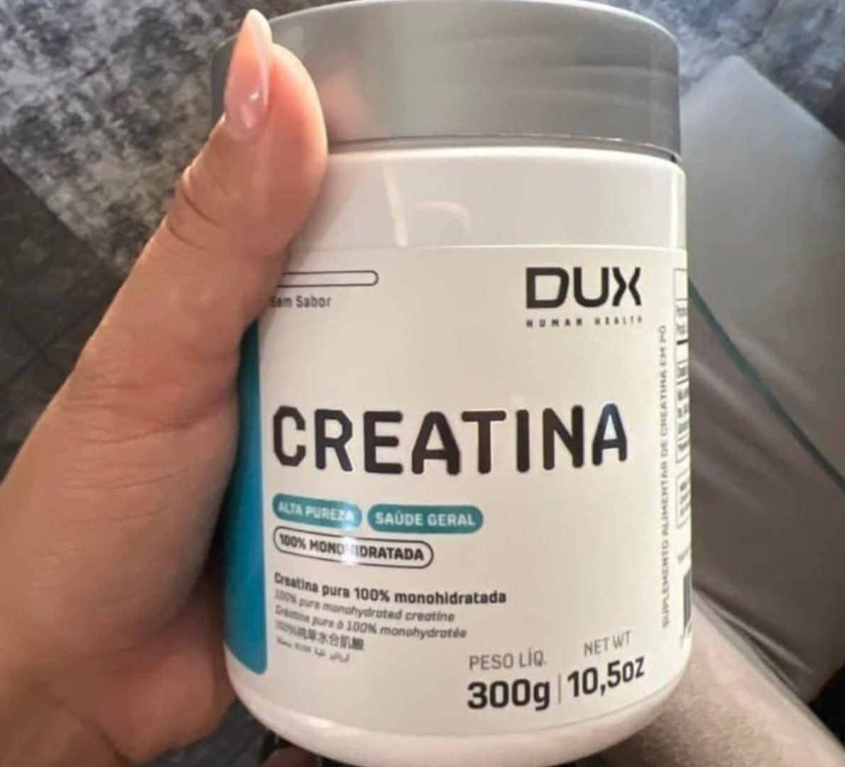 💪 Creatina Monohidratada Sem Sabor, DUX, 300g