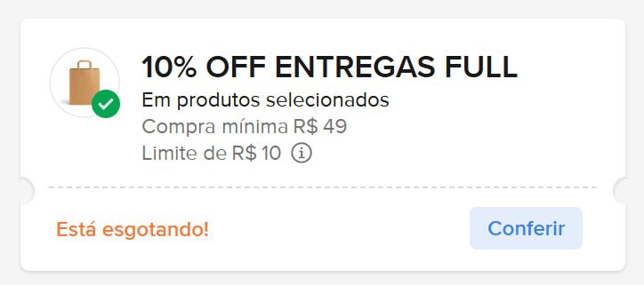 ⌛️ CUPOM ML ESGOTANDO ⌛️