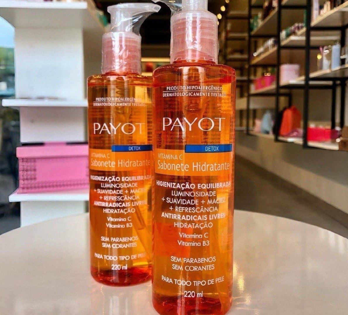 🫧 PAYOT Sabonete Líquido Detox Vitamina C 220ml