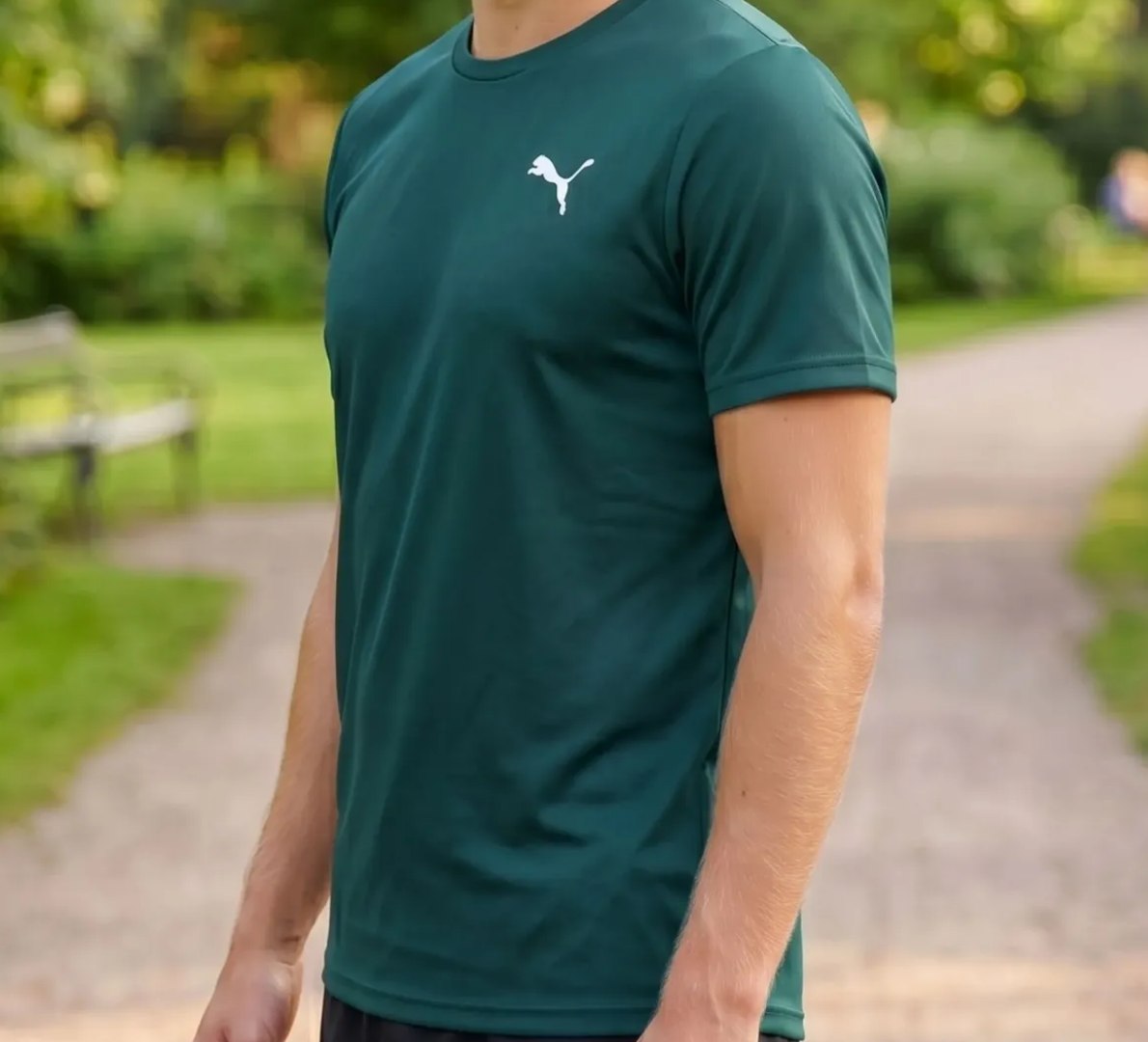 👕 Camiseta Puma Masculina Térmica Manga Curta Proteção UV 50+