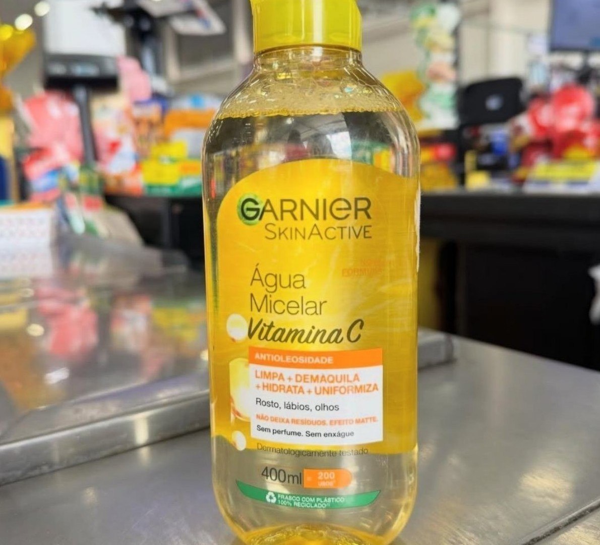 ✅ Água Micelar Antioleosidade Vitamina C 400ml Garnier - 2 unidades