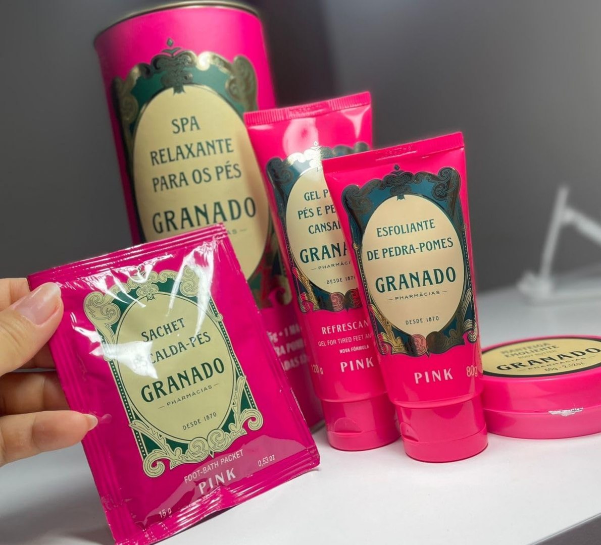 🦶 Granado Kit Pink Spa Relaxante Para os Pés
