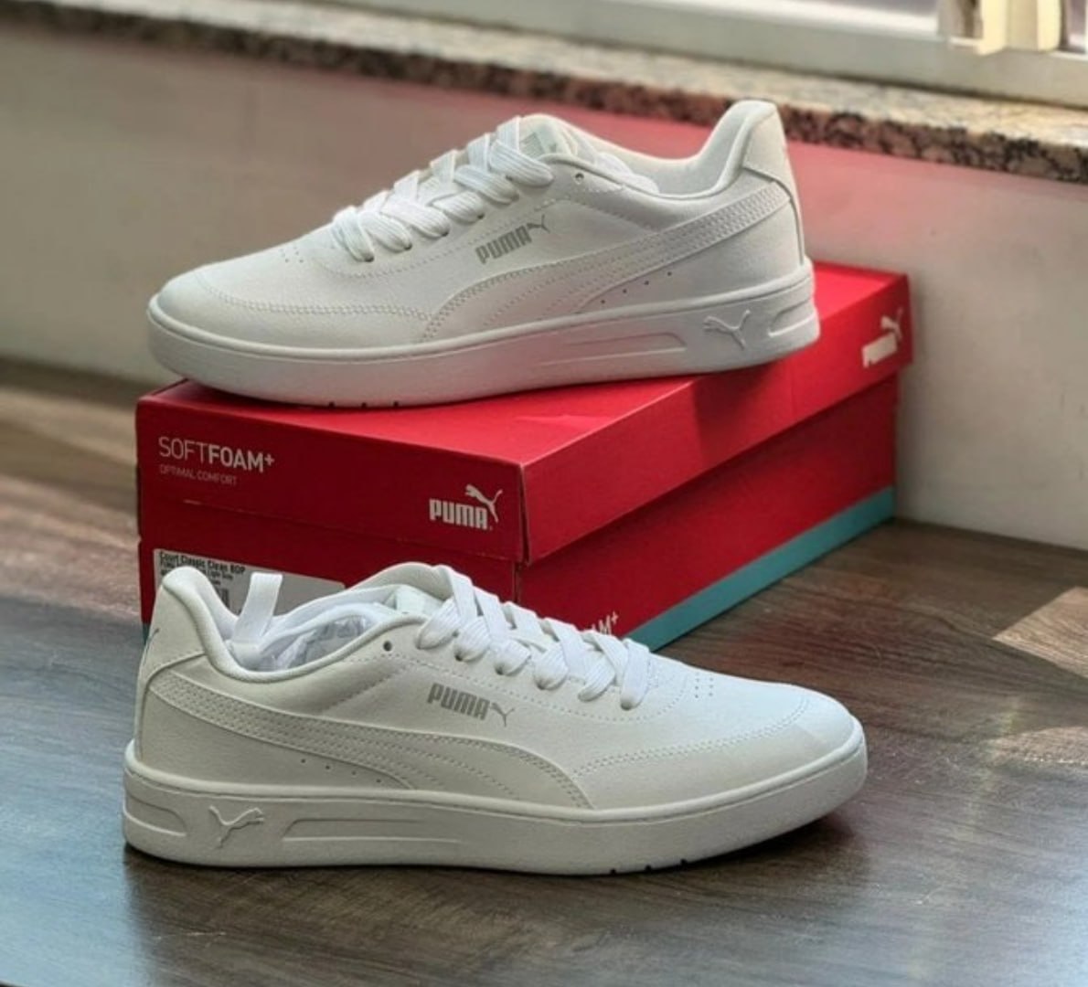 👟 Tênis Puma Court Classic Clean (3 cores)
