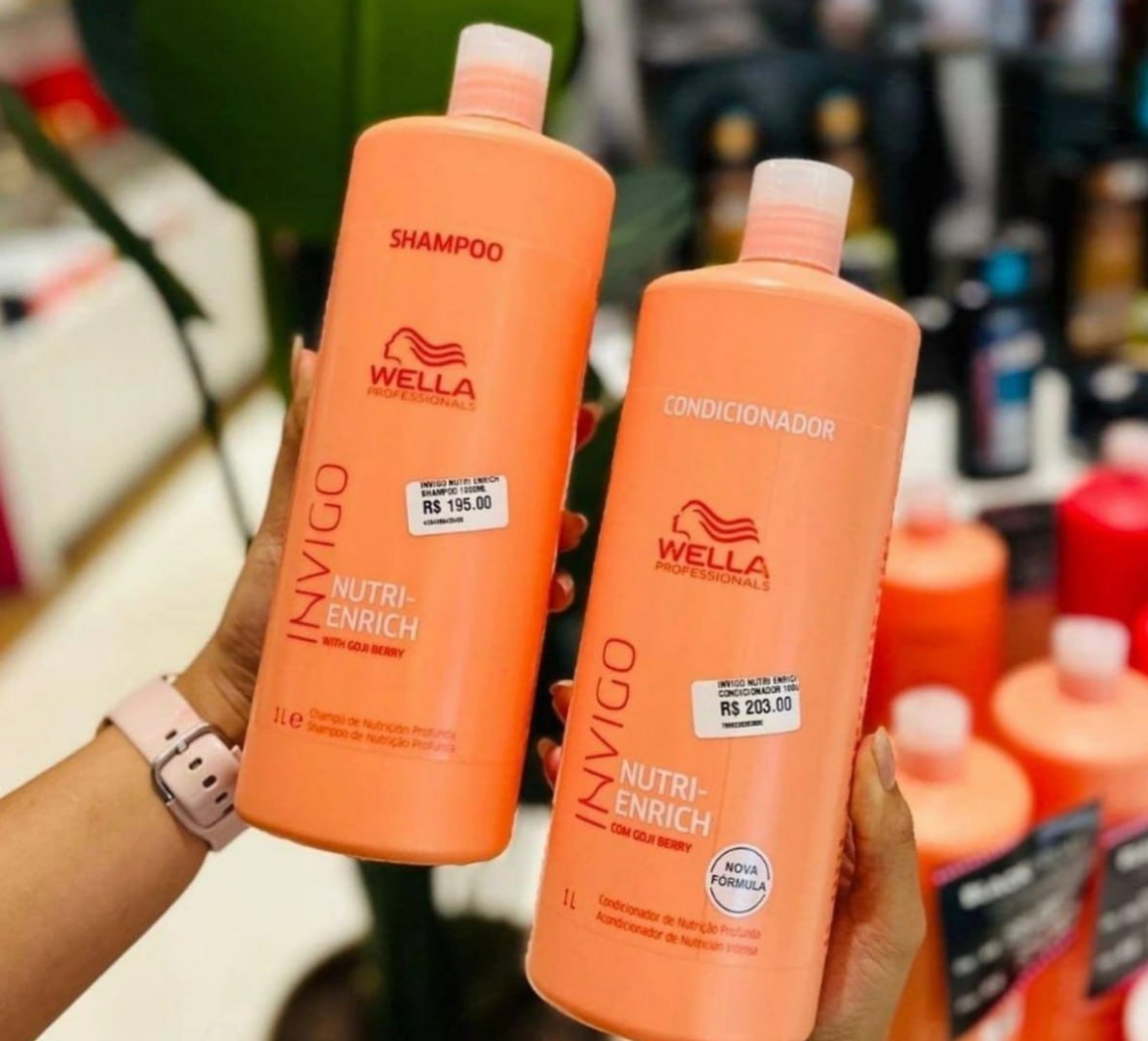 🧴 Kit Wella Invigo Nutri Enrich Shampoo + Condicionador 1L