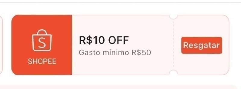 ➡️ Entre na live Shopee, abra a sacola e arraste para o lado até aparecer o cupom